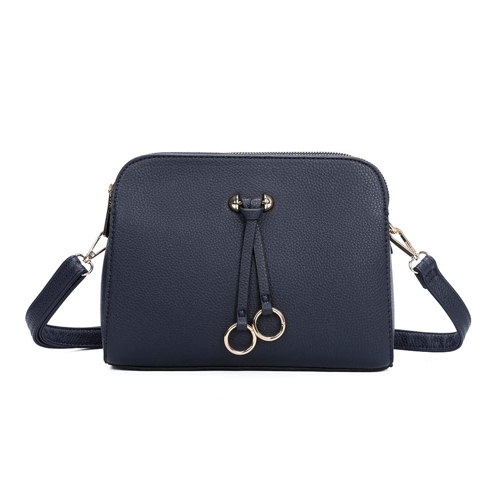 PU Leather Solid Shoulder Bag