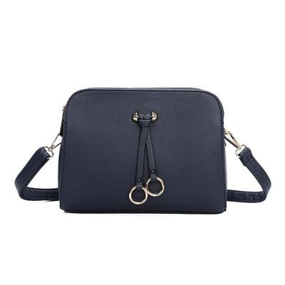 PU Leather Solid Shoulder Bag