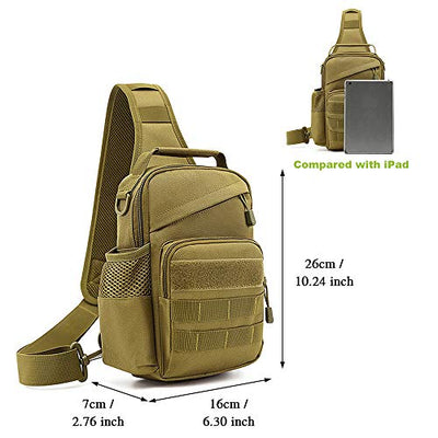 Tactical Chest Bag Militärische Umhängetasche Tactical Chest Sling Pack Crossbody Bag