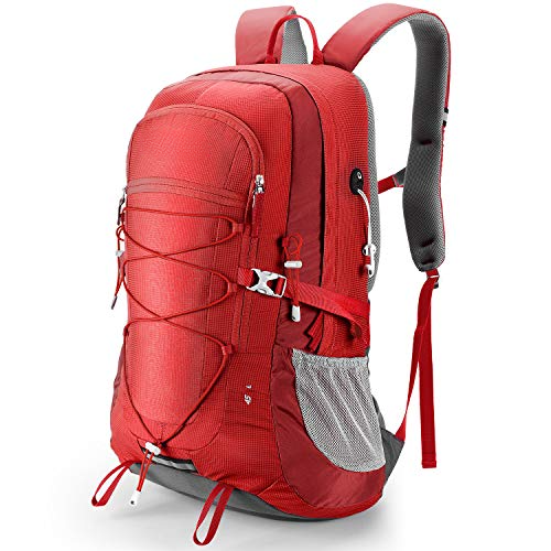 Hiking Backpack 45L, Waterproof Backpack Trekking Backpack Travel Backpack, Outdoor Backpack with Reflective Stripes For Hiking, Cycling, Climbing, Mountaineering and Travel Sports