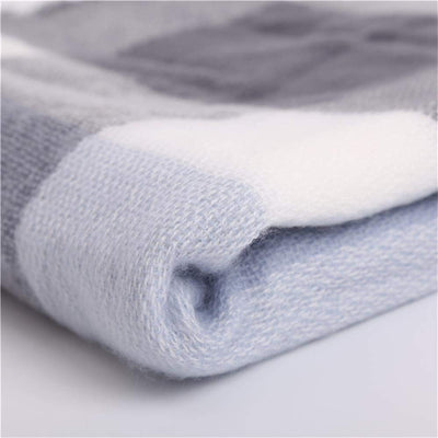 écharpe écharpe tricotée épaisse écharpe foulard à carreaux poncho