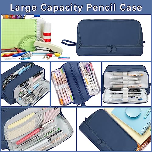 Pencil case Large with 3+1 compartments Large capacity pencil case teen pencil case