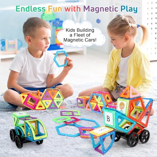 Magnetic building blocks 121 pieces magnetic building blocks magnets children magnetic toys for children