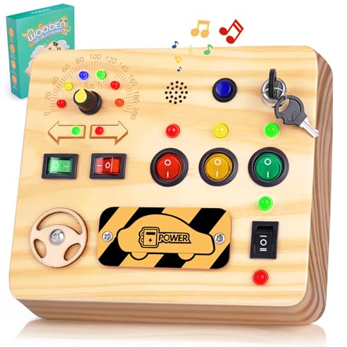 Busy Board toy Activity Board Wooden toy Motor skills toy