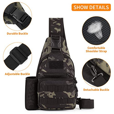 Tactical Chest Bag Military Shoulder Bag Tactical Chest Sling Pack Crossbody Bag
