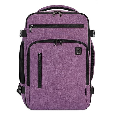 Sac à dos 40 x 20 x 25 cm pour Ryanair Aeroplane Travel Backpack Hand Luggage Laptop Daypacks PET Recycled Environmentally Friendly Backpack Waterproof Under Seat 20 L Small, Pink