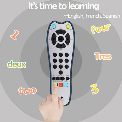 Baby Realistische TV-Fernbedienung Spiel mit Licht und Ton, Upgrade Einstellbare Lautsprecher