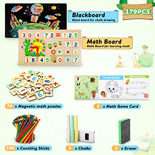 Math games with counting sticks multiplication tables - educational games children's games wooden toys