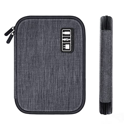 Cable organizer bag, compact cable bag organizer, portable cable organizer travel, cable bag small for charging cable, USB, SD cards, charger, power bank