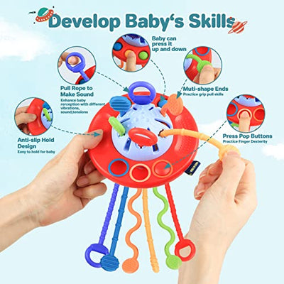 Motor activity toys to hang up, sensory toys, learning games for babies