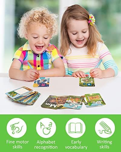 Alphabet cartes à colorier dans l'eau, Aqua Painting Doddle flashcards, dessin de 26 lettres ABC mots, jouet d'apprentissage éducatif