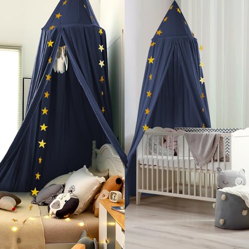 Baby canopy, bed canopy children, babies bed nursery bed curtain cotton decoration mosquito net for princess play tents