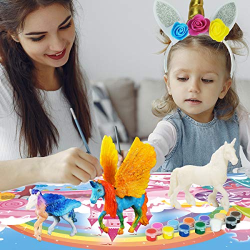 DIY Malerei Einhorn Kit Kunst und Handwerk Set für Kinder Dekorieren und Zeichnen 3D