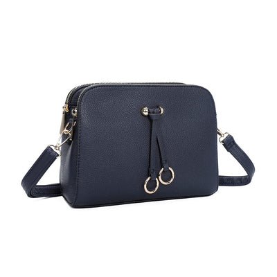 PU Leather Solid Shoulder Bag
