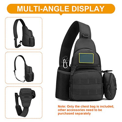 Tactical Chest Bag Militärische Umhängetasche Tactical Chest Sling Pack Crossbody Bag