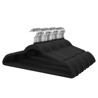 Cintres en Velours Cintres antidérapants avec Encoches d'épaule pour adultes