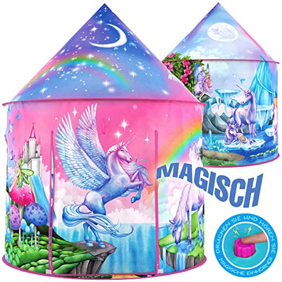 Rainbow Unicorn Kids Tent with unicorn sounds