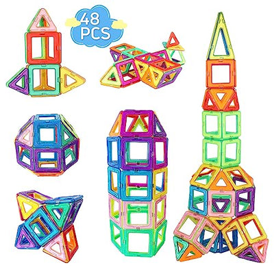 Magnetic building blocks 48 pieces magnetic toy children DIY magnetic toy magnet