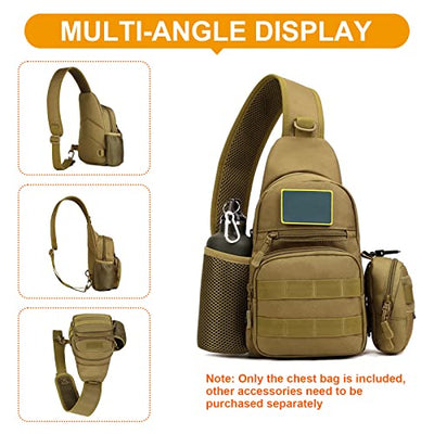 Tactical Chest Bag Military Shoulder Bag Tactical Chest Sling Pack Crossbody Bag