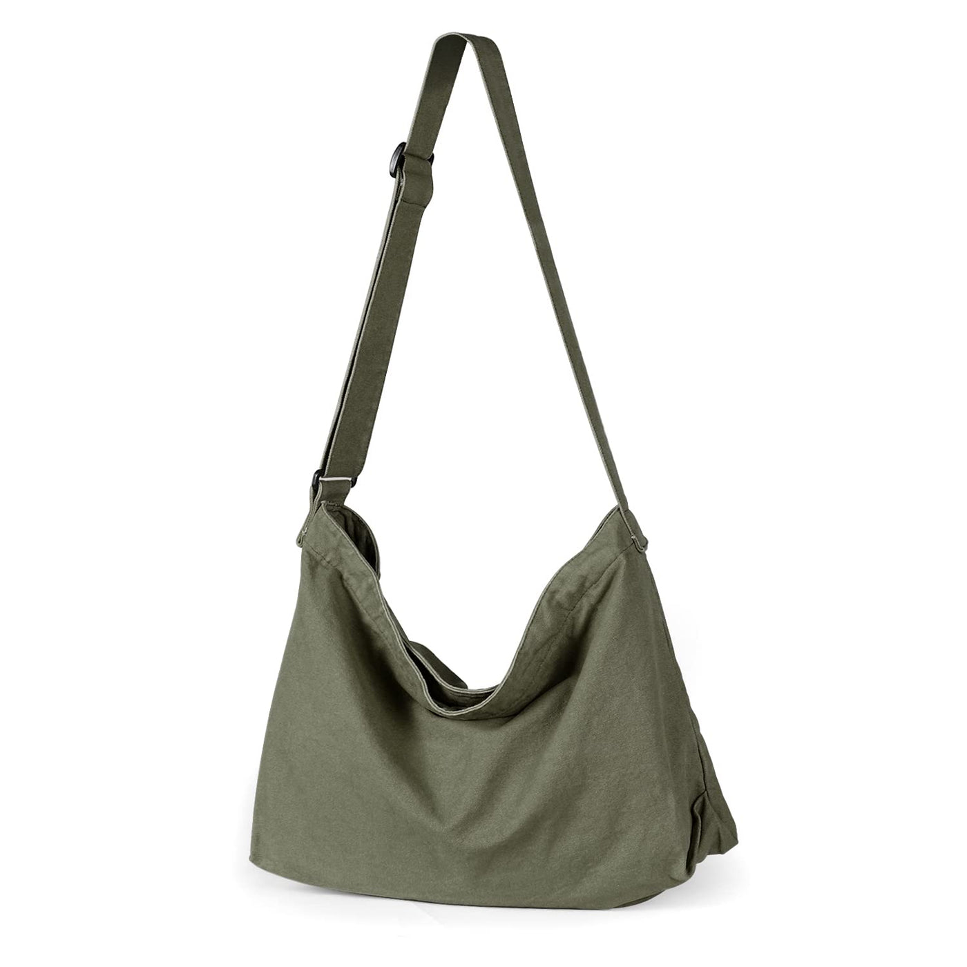 Canvas Shoulder Bag, Canvas Crossbody Bag Large Shoulder Bag with Adjustable Strap