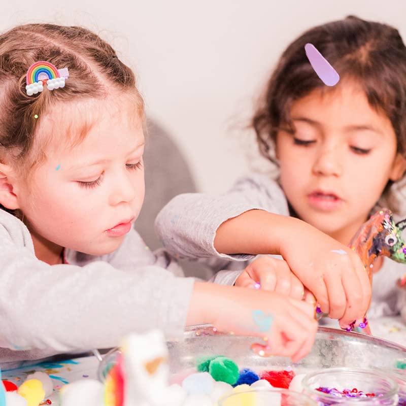 28 Stück niedliche Haarspangen, modisches Haarschmuck-Haarspangen-Set, rutschfeste Metall-Druckknöpfe