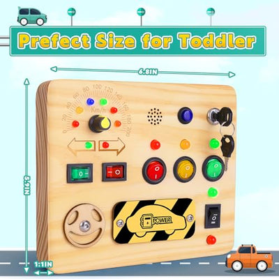 Busy Board toy Activity Board Wooden toy Motor skills toy