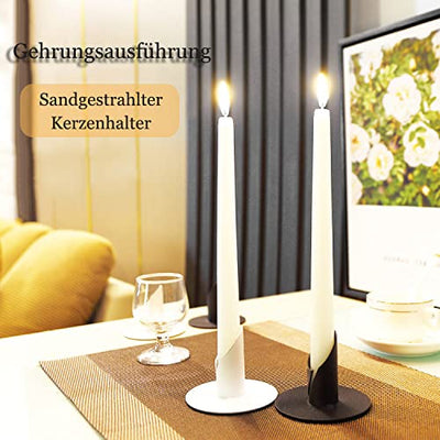 Candle holder 6 pieces, Candlelight Dinner candle holder, Ideal for stick candles for living room and bedroom decoration