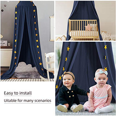 Baby canopy, bed canopy children, babies bed nursery bed curtain cotton decoration mosquito net for princess play tents