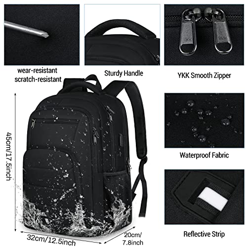 Laptop-Rucksack Wasserdichter Schulrucksack Teenager-Reiserucksack Handgepäck-Rucksack Business-Arbeitsrucksack