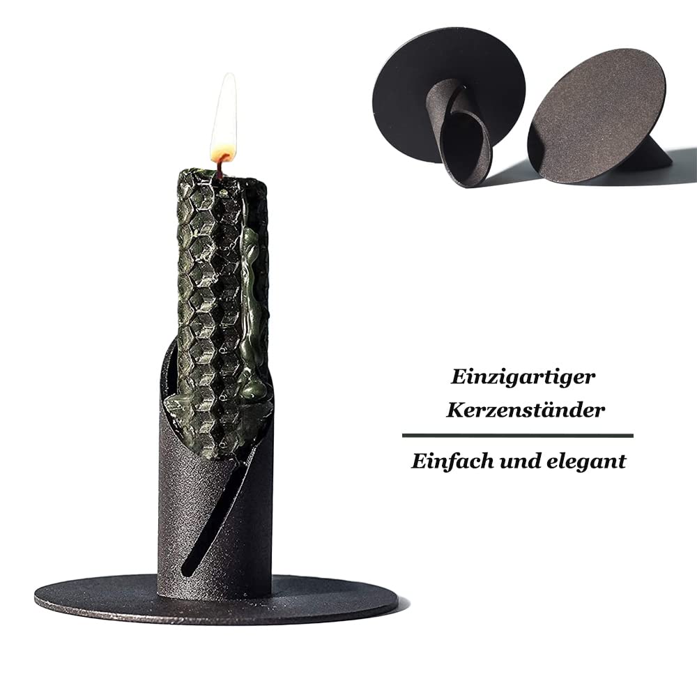 Candle holder 6 pieces, Candlelight Dinner candle holder, Ideal for stick candles for living room and bedroom decoration