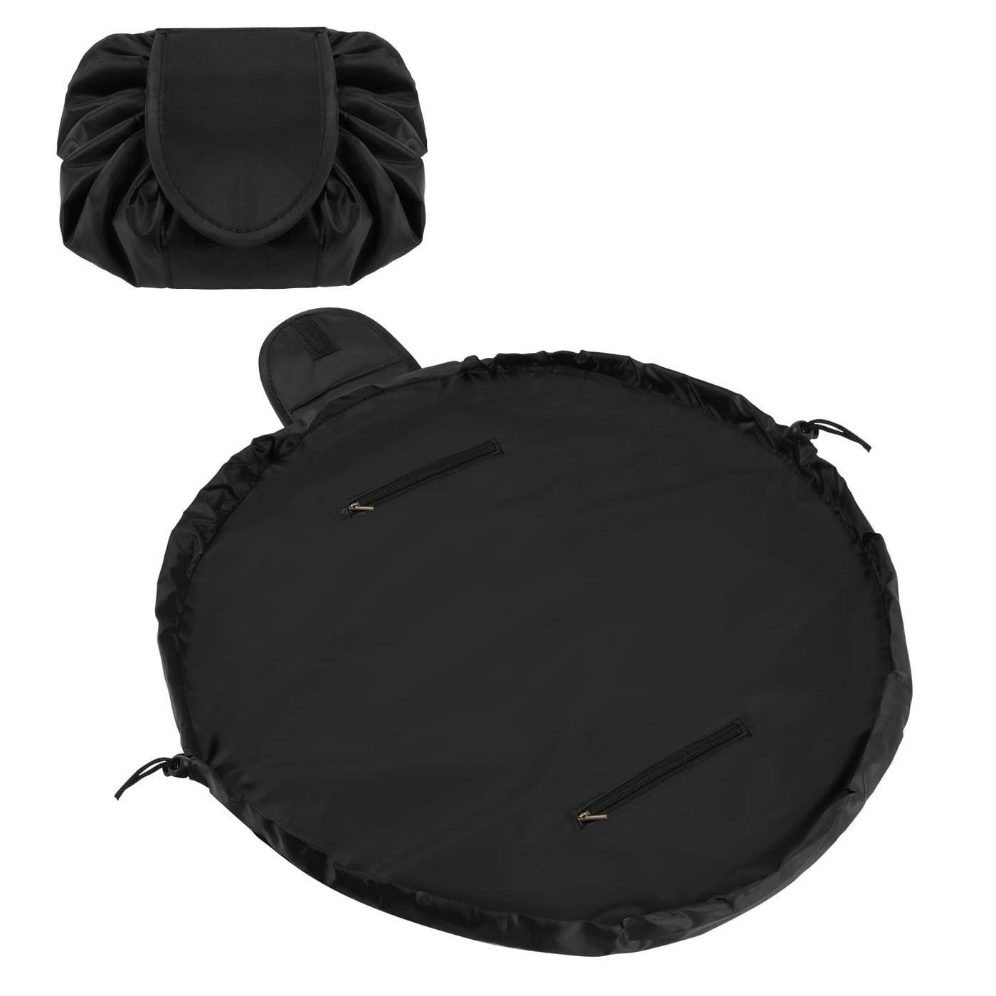 Trousse de maquillage de grande capacité avec cordon, trousse de maquillage de voyage portable