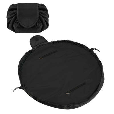 Trousse de maquillage de grande capacité avec cordon, trousse de maquillage de voyage portable