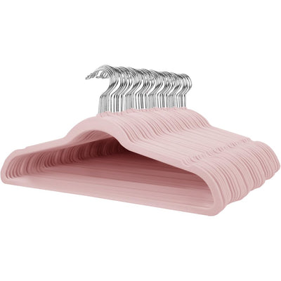 Velvet Hangers Non-slip Hangers with Shoulder Notches for Adults