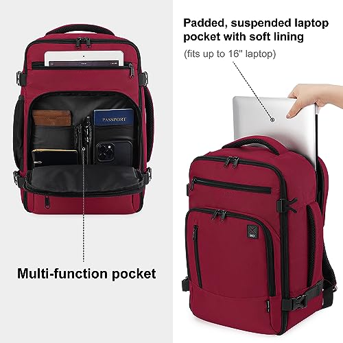 Backpack  for Ryanair Aeroplane Travel Backpack Hand Luggage Laptop Daypacks PET Recycled Environmentally Friendly Backpack Waterproof Under Seat 20 L