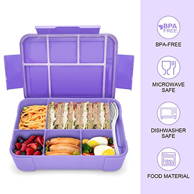 Leak-proof lunch box for children, bread box, snack box, perfect for school, kindergarten & outings