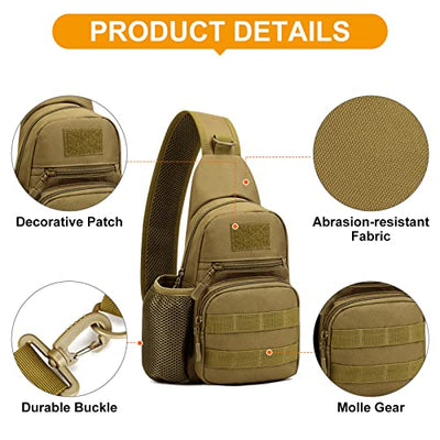 Tactical Chest Bag Military Shoulder Bag Tactical Chest Sling Pack Crossbody Bag