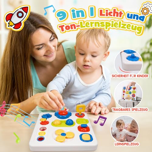 9 in 1 baby motor activity toy Sensory toy Baby baby cube toy Busy Board