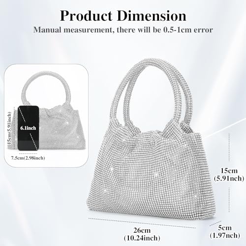 Abendtasche Kupplung Umhängetasche kleine Pailletten Handtasche Umhängetasche Kettentasche für Hochzeit Party Disco