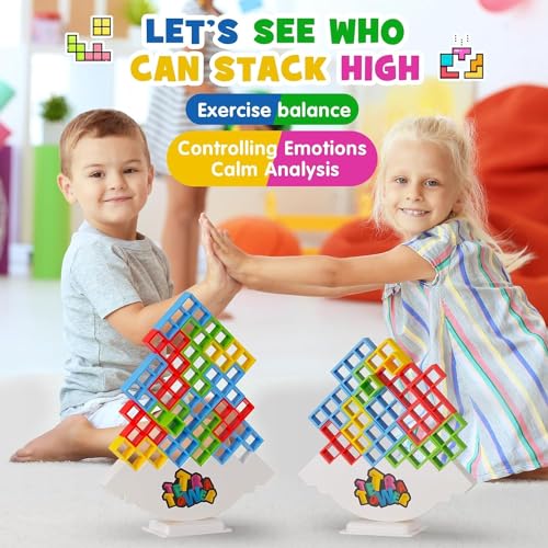 Tetris Tower Balance Game,Tetris Balance Toy,Fun Stacking Game