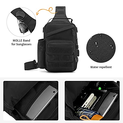 Tactical Chest Bag Military Shoulder Bag Tactical Chest Sling Pack Crossbody Bag