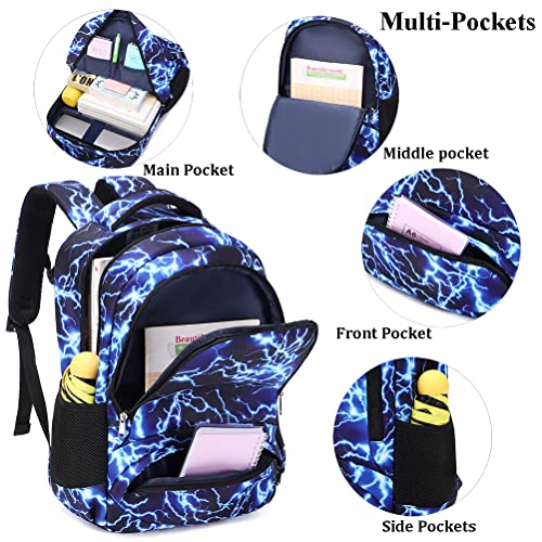 School Bags Set with Lunch Bag Pencil Case Teenage School Backpack