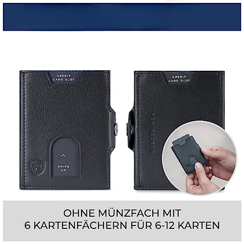 Slim Wallet with RFID protection - wallet small - mini purse wallet - card case genuine leather card wallet - leather credit card case