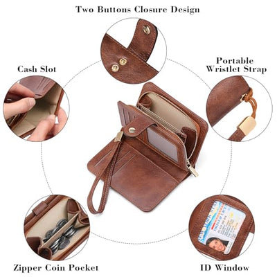 Wallet Zipper with Coin Pocket & RFID Protection
