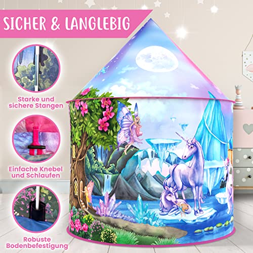 Rainbow Unicorn Kids Tent with unicorn sounds