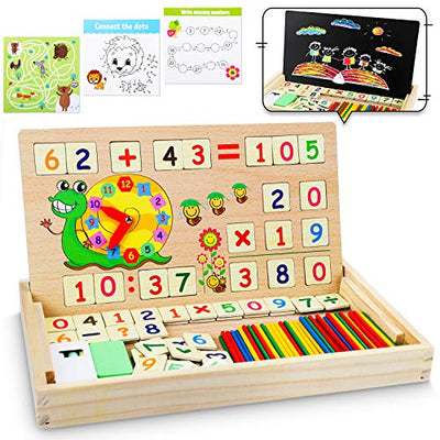 Math games with counting sticks multiplication tables - educational games children's games wooden toys