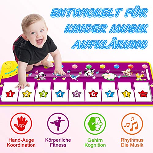 Babyspielzeug Musikmatte, Tanzmatte Klaviermatte