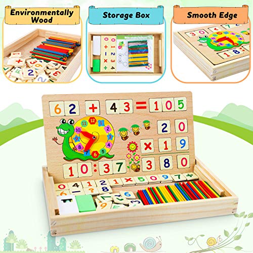 Math games with counting sticks multiplication tables - educational games children's games wooden toys