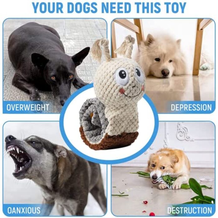 Dog Toy, Intelligence Toy for Dogs, Chew Toy for Dogs, Squeaky Puppy Toy, Interactive Dog Toy For Large Medium Dogs and Puppies