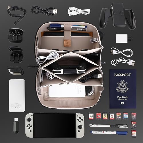 Cable organizer bag ,Waterproof cable organizer travel Electronic organizer on the go for USB