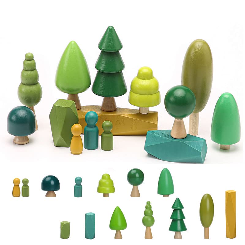 Tree decoration toy, different sizes trees forest